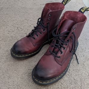 Maroon Doc Martens